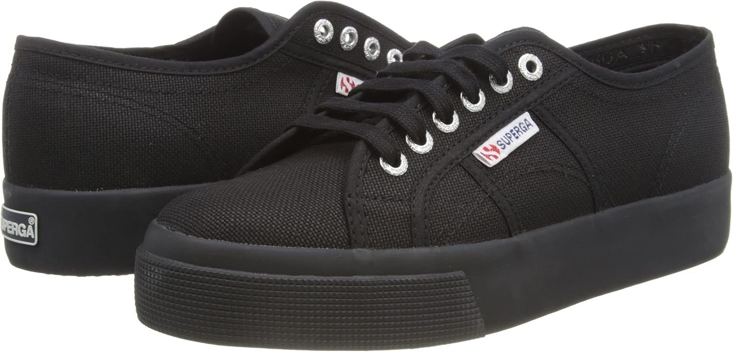 Superga Women's 2790a Cotw Fashion Sneaker 9 Women/7.5 Men Black (Full Black 996)