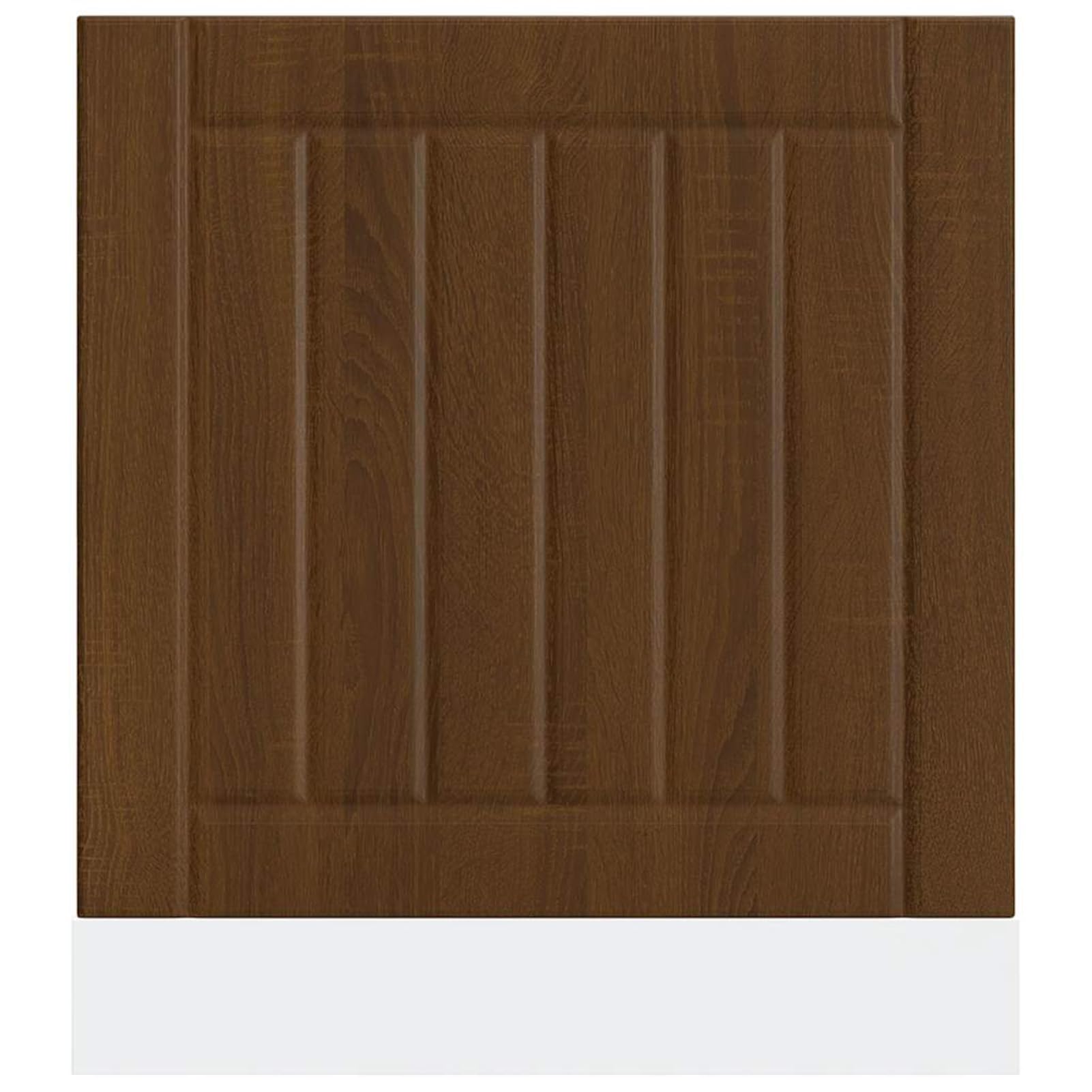 Gecheer Geschirrspülerblende Braun Eichen-Optik Holzwerkstoff, Wandschrank Oberschrank Küchenschränke Küchenmöbel für Wohnküche Essbereich, Lucca-Serie 853904