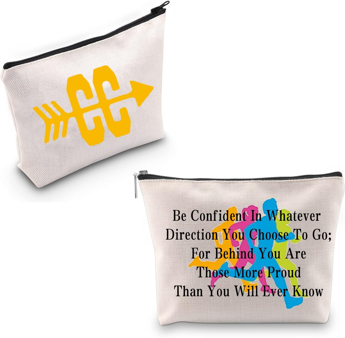 CC Cross Country Running Gift Runner Makeup Bag Marathon Gift Cross