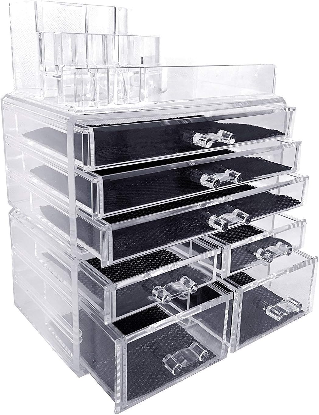 Makeup Organizer, Make up Organizers and Storage Box,Cosmetic Organizer Drawers, Two Pieces Set