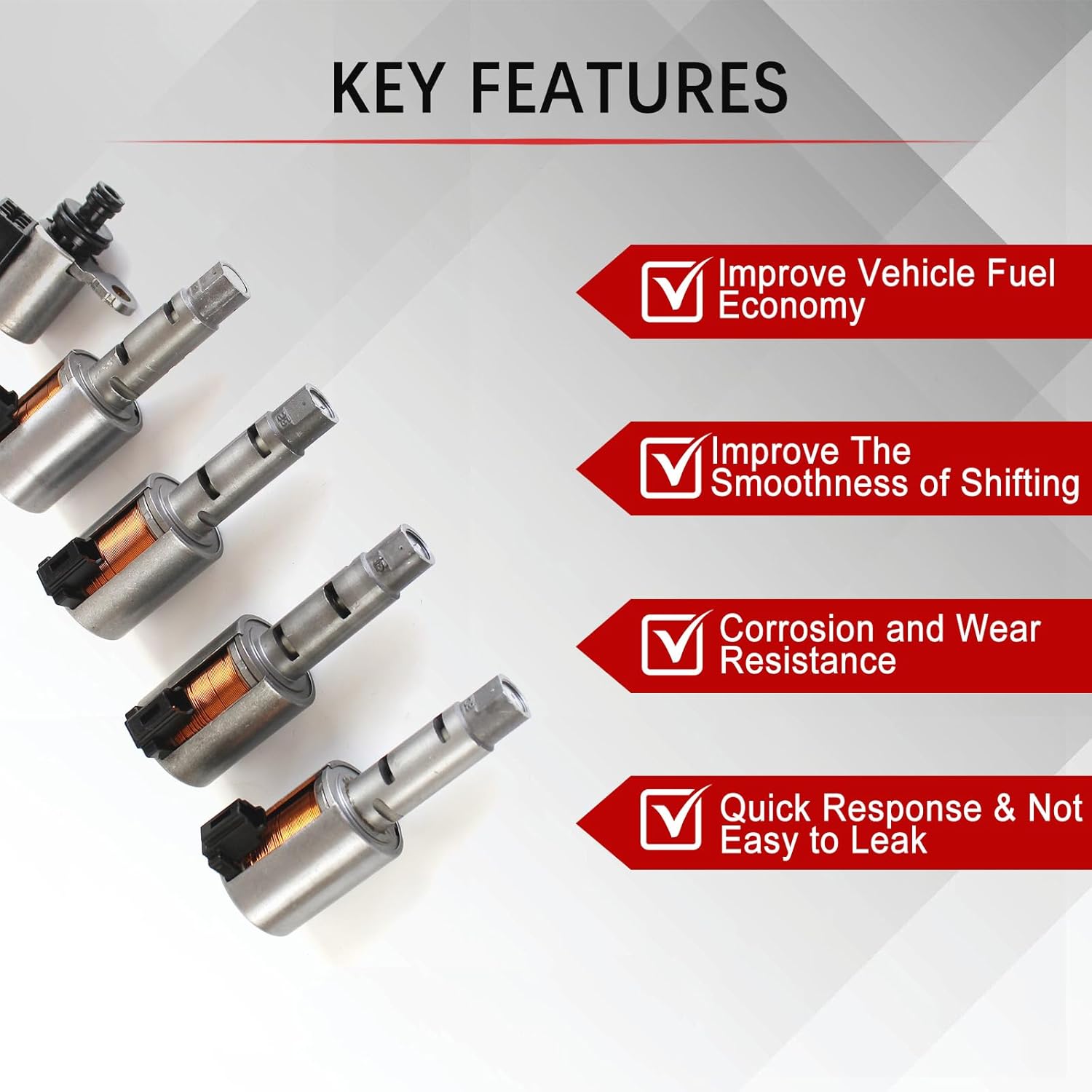 JF015E RE0F11A Transmission Solenoid Kit Fits for Nissan Sentra Tiida Versa Note CVT Transmission Solenoids Automotive Replacement Part Sets