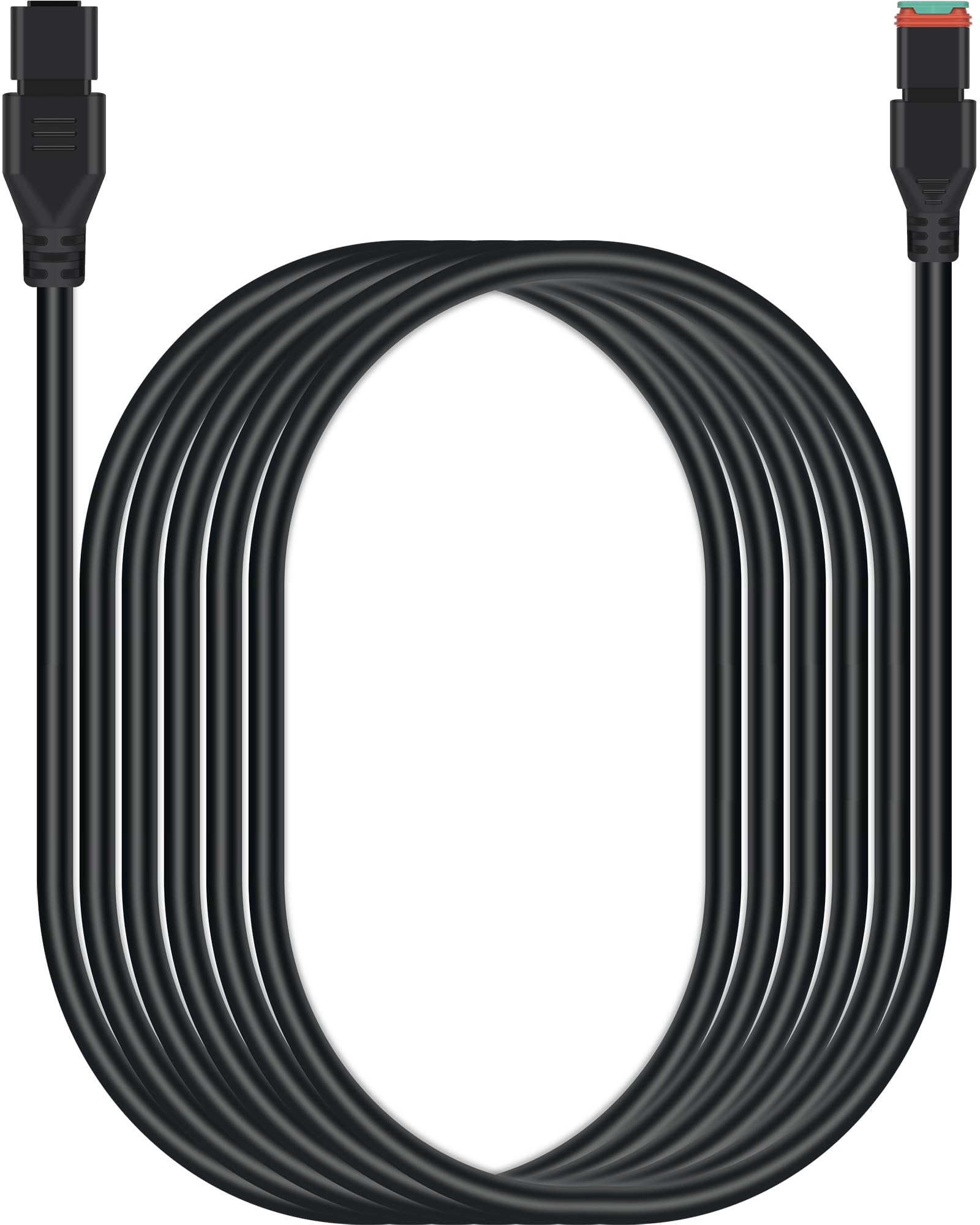 Zestaw przedłużaczy z wtyczkami i gniazdami 2-pinowymi 16AWG DT, 10 stóp (3m) wodoodporne połączenie, 2-pinowe kable wtykowe plug-and-play do listew LED offroad, reflektorów roboczych ciężarówek