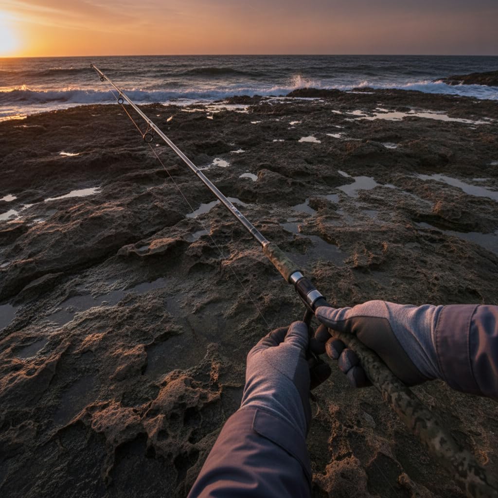 Canna da Pesca Lure Rod Composito Super, Impugnatura a pistola XXH, 2.1 m | composito - metallo - plastica 2 sezioni - fibra di carbonio - per pescatori - per lago