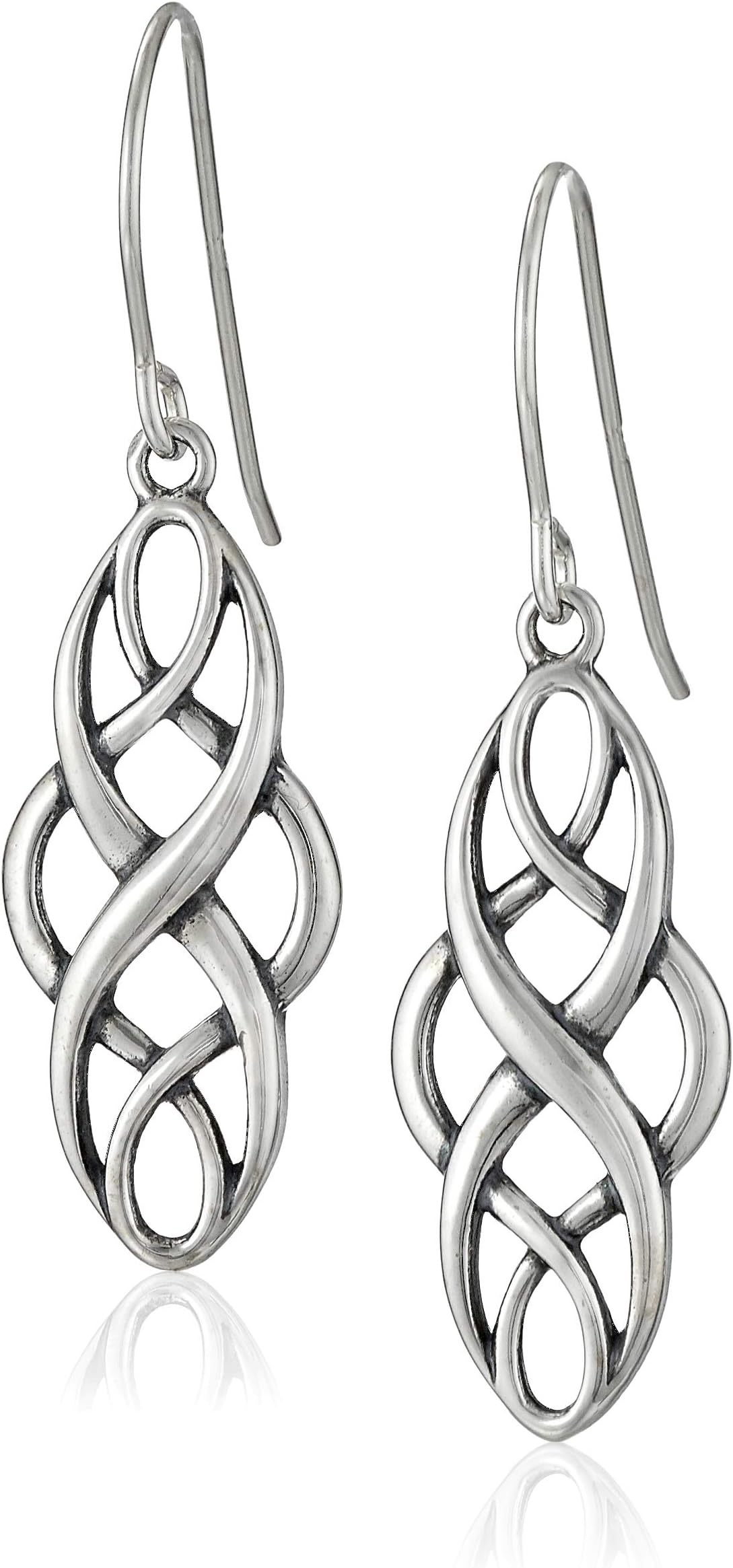 - Sterling Silver Celtic Knot Dangle Earrings