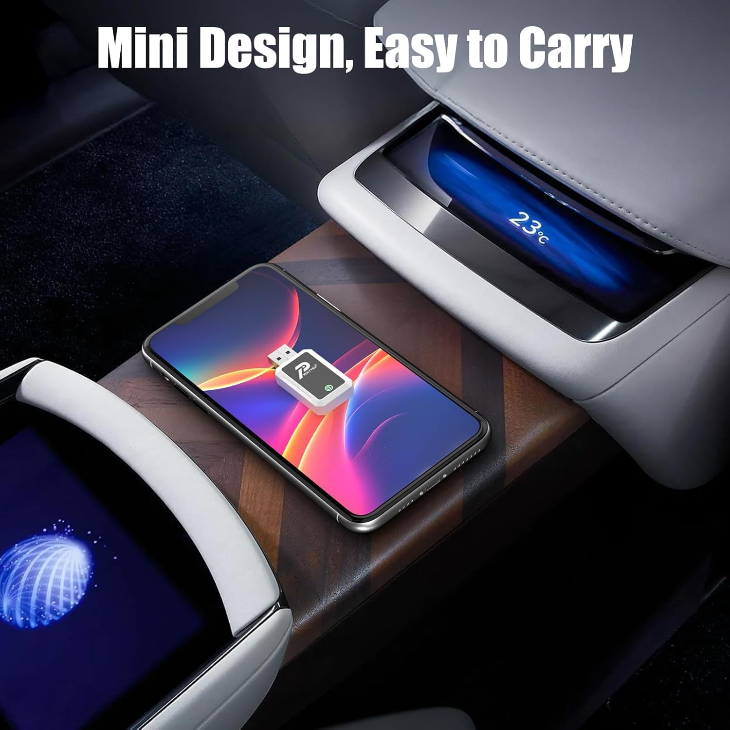PWAYTEK 2 in 1 Wireless CarPlay Adapter, CarPlay Konvertiert Kabelgebunden zu Kabellos Dongle, Plug und Play Mini & Stabiler Kompatibel mit iOS 10+ und Autos ab 2017 (Weiß)