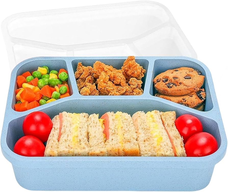 使い捨て弁当箱 4つの仕切り 使い捨て弁当箱 透明蓋 セット 50枚 3つ仕切 4つ仕切