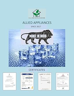 Allied Appliances Commercial Ice Cube Maker, 45Kg in a Day, 45 Crystal Clear Square Ice Cube in13-20 Mins, Ice Maker is Very usefull in Restaurent/Bars/Hotels/Kitchen/Office/Party Hall etc.