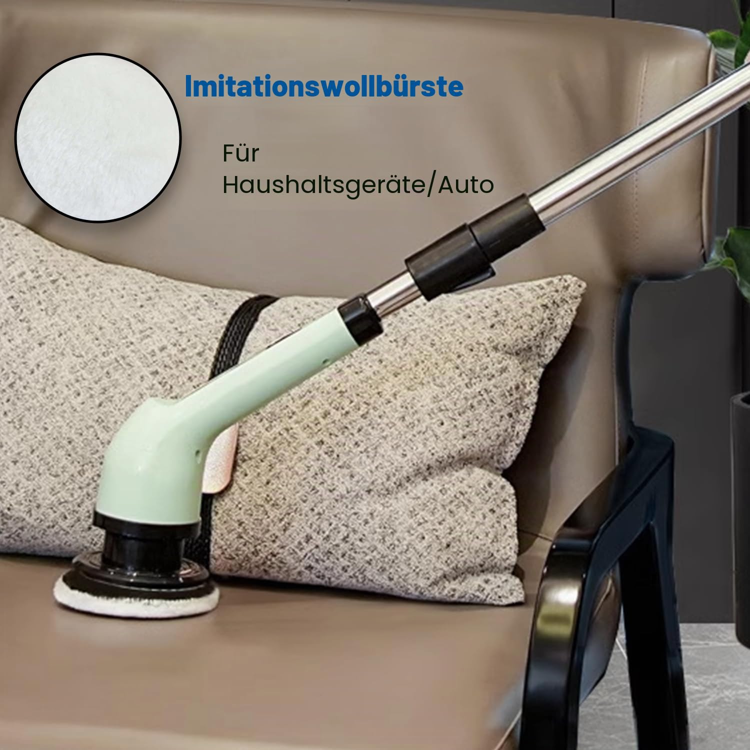 Bürstenköpfe-Set, 9 Stück, 10,2 cm, kabellos, elektrisch, austauschbare Bürstenköpfe für Haushaltsreinigungsbürsten/Badezimmer/Boden/Fliesen/Auto
