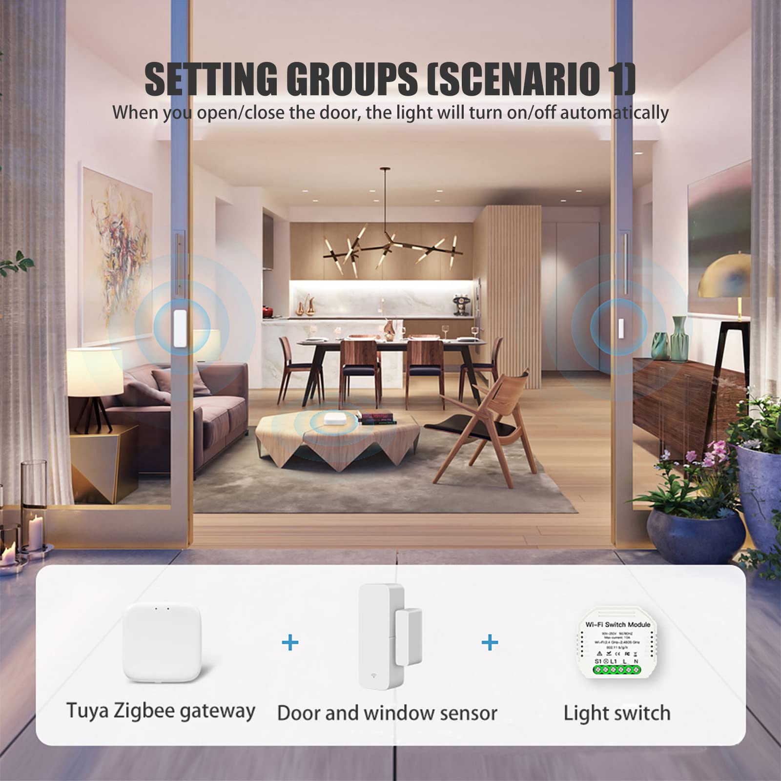 ZigBee Gateway, Tuya Smart Gateway Hub kompatybilny z mostem Smart Home Tuya / Smart Life App bezprzewodowy pilot zdalnego sterowania, z urządzeniami Tuya ZigBee 3.0, połącz do 45 urządzeń [Tylko Tuya ZigBee ]