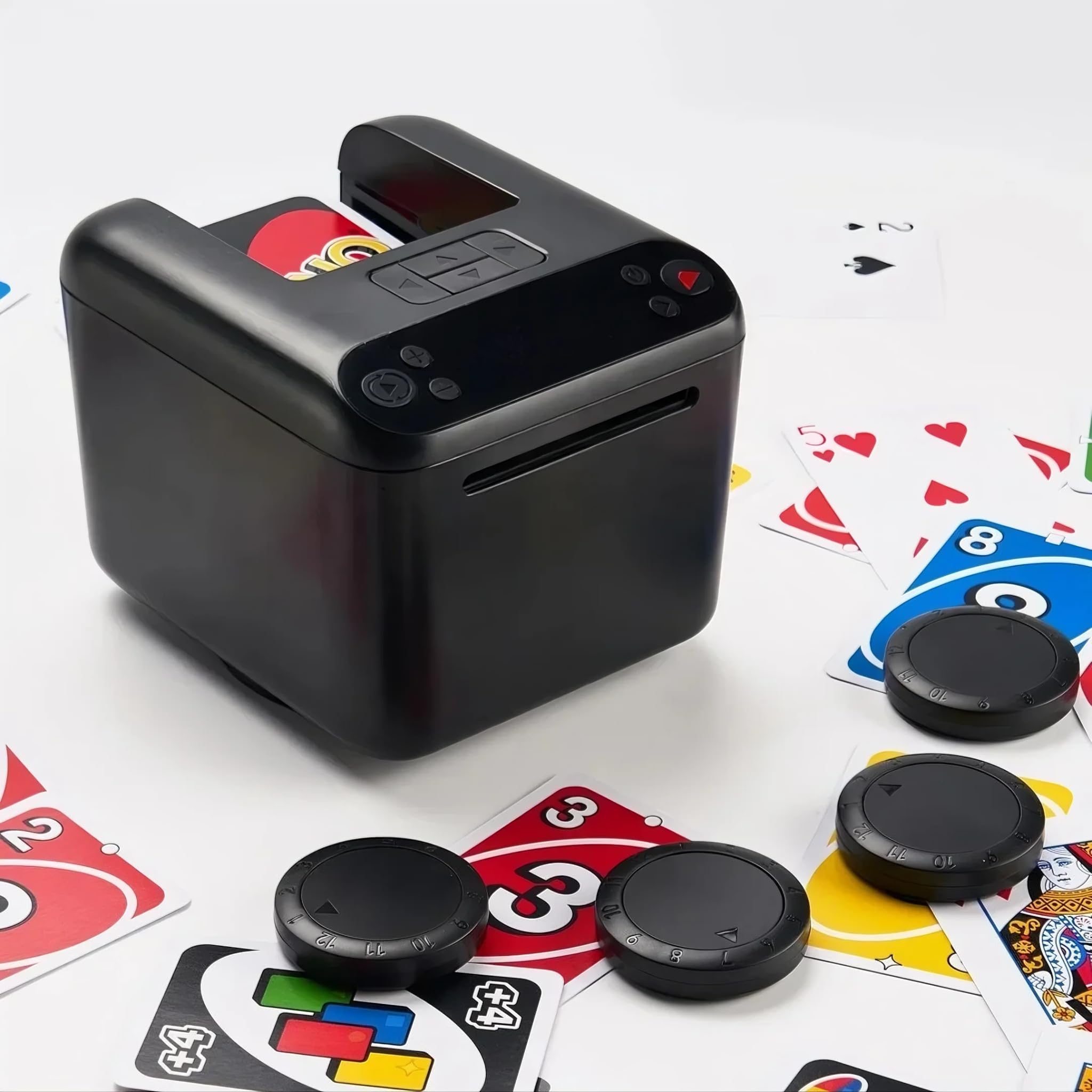 Amazon.co.jp: CUIYKAI 自動ディーラーマシン | ポーカー/UNO対応 | 3