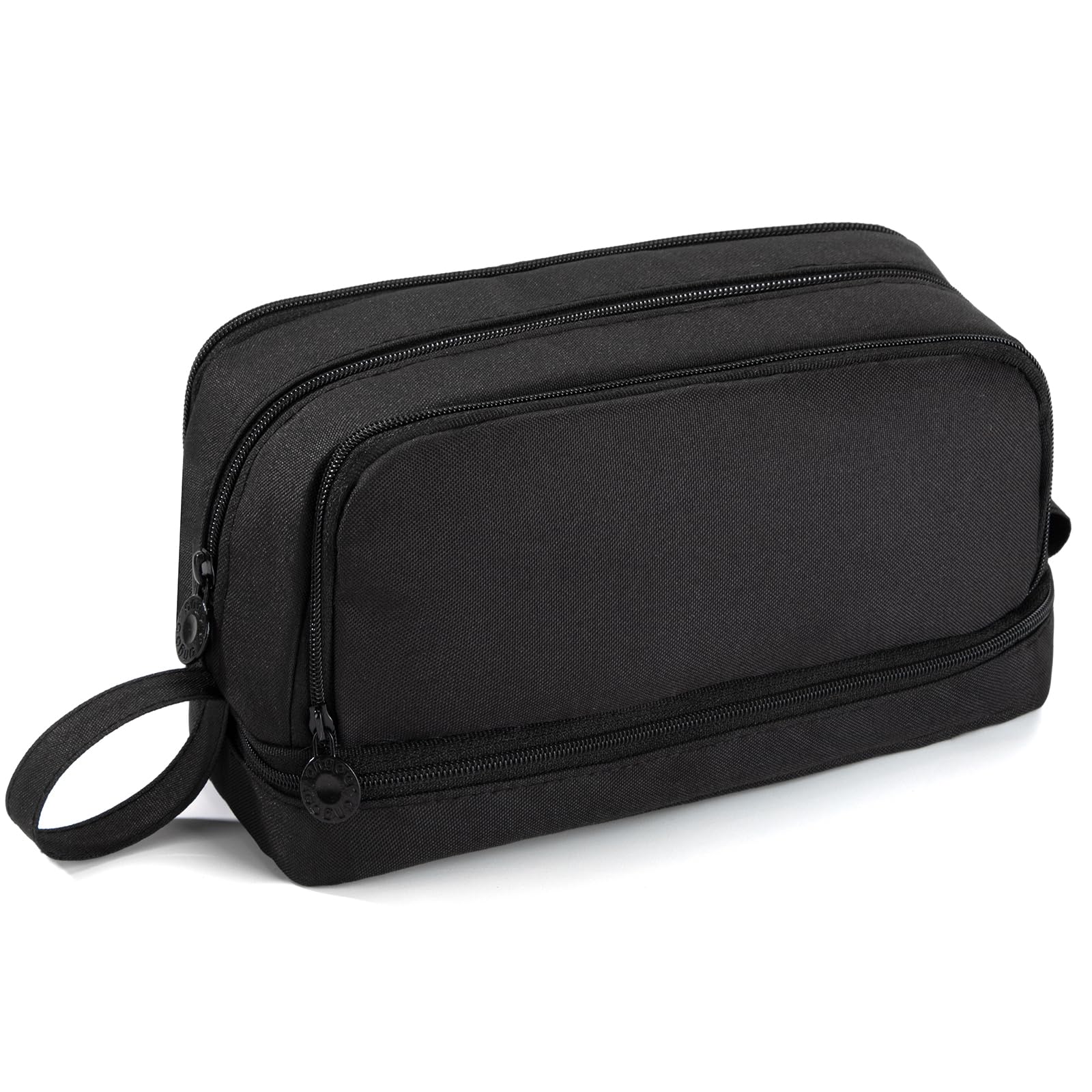 Berdakon Estuche de Gran Capacidad Estuche Escolar con 4 Compartimentos Multifuncional Estuche Organizador para Niñas Niños Mujeres Hombres Negro