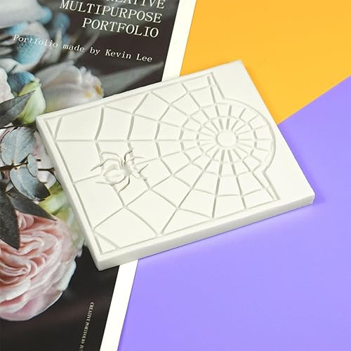 Miniatura 5 de Molde para hornear de Halloween, arañas, telarañas, silicona, Sugarcrafts, molde de resina para tartas, decoración de fondant, telarañas, molde de