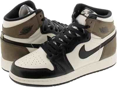 Amazon | [ナイキ] AIR JORDAN 1 RETRO HIGH OG GS SAIL/DARK MOCHA