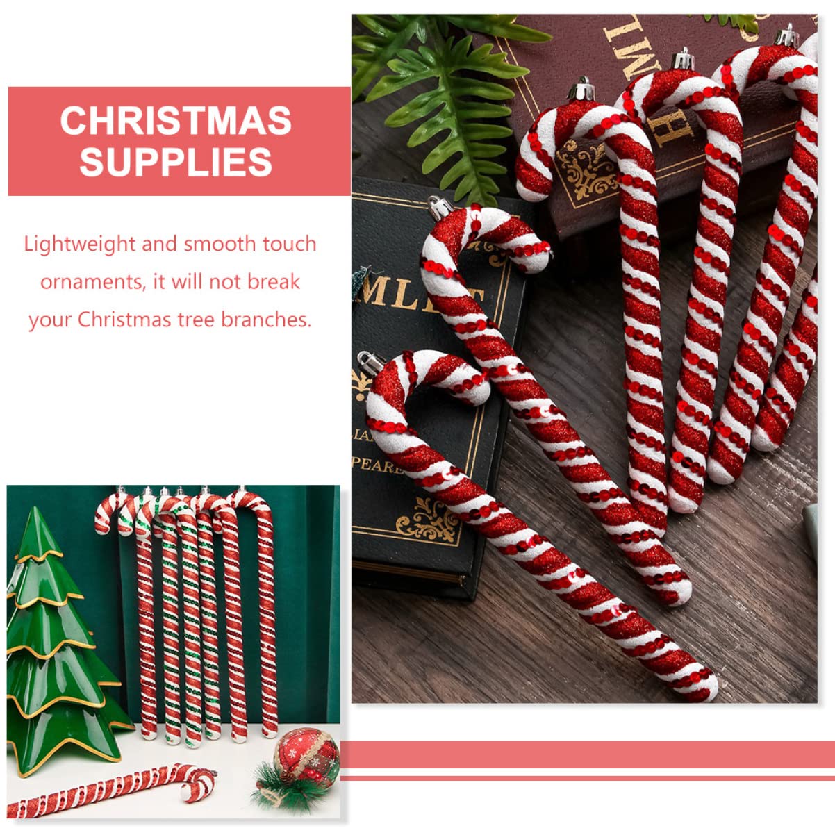 Zerodeko 2 Ensembles Pendentif Sapin De Noël Titulaires Guirlande Nains Flocon De Neige Sapin De Noel Noel Décors De Noël Pendentif De Béquille PVC Colorful 6 Pièces * 2