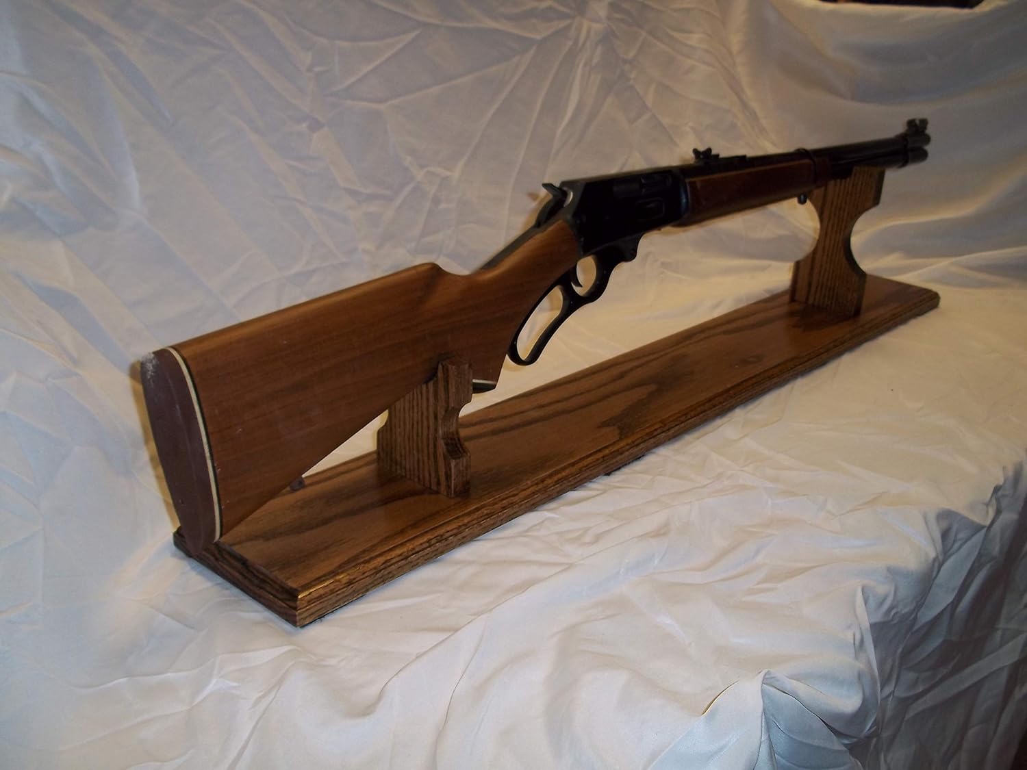 Handmade Beauty Mantle Style Display Rack for 30-30 Rifle ~ Walnut Finish