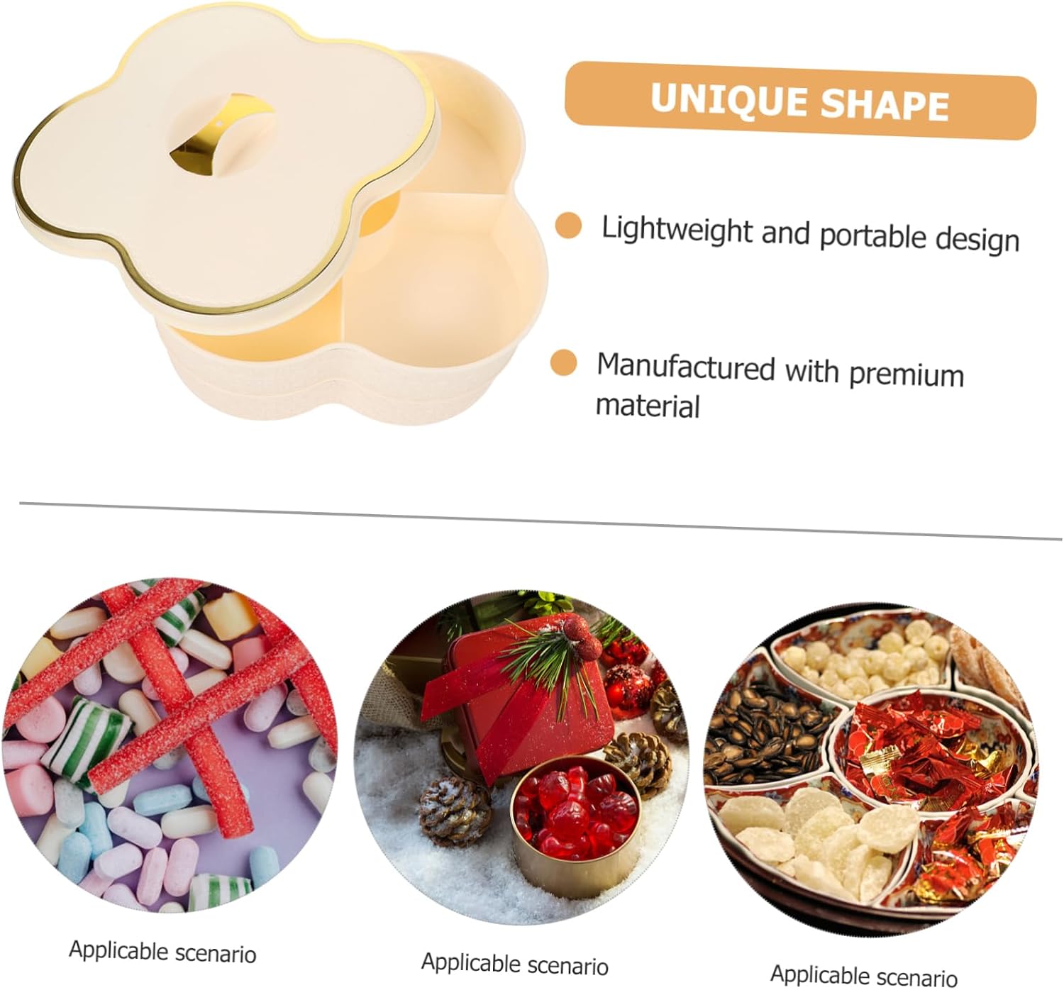 Chic Snack Holder Home Candy Box Multi-function Candy Box Sweets Container Tea Storage Jar Airtight Cookie Jars