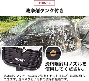 Amazon | HAIGE(ハイガー) 高圧洗浄機 エンジン式 19MPa 5つの