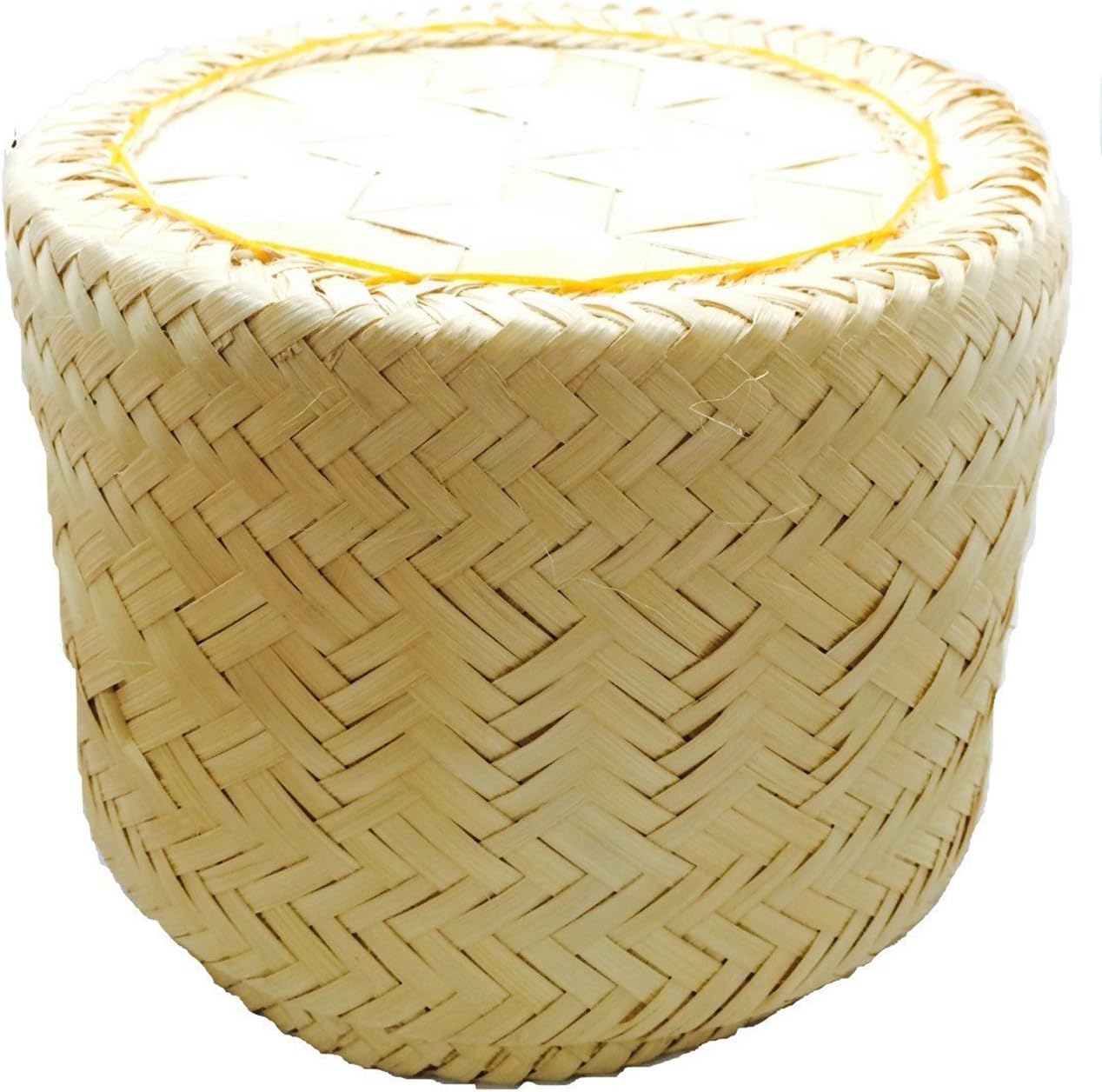Handmade Serving Basket, Large, Original Bamboo Color
