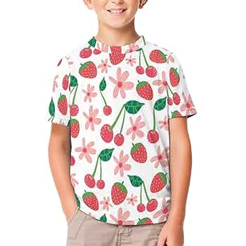 新品含 女の子 夏服 Tシャツ 半袖 まとめ売り いちご 花柄 110cm moki1077-01.jpg