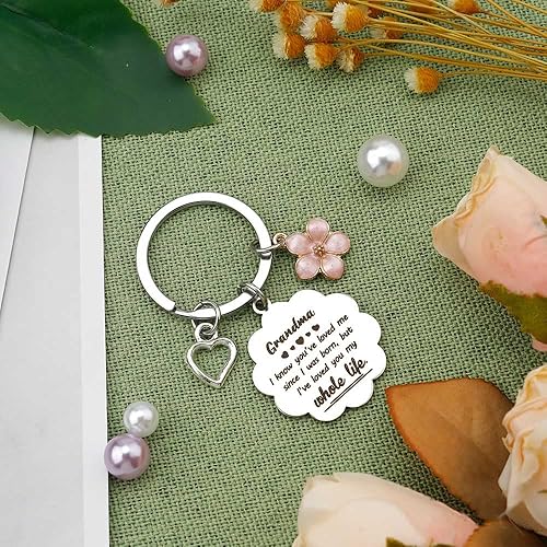 Miniatura 5 de IFFMU Regalos para el día de la madre para abuela de nieta, nieto, abuela, regalos de cumpleaños, llavero