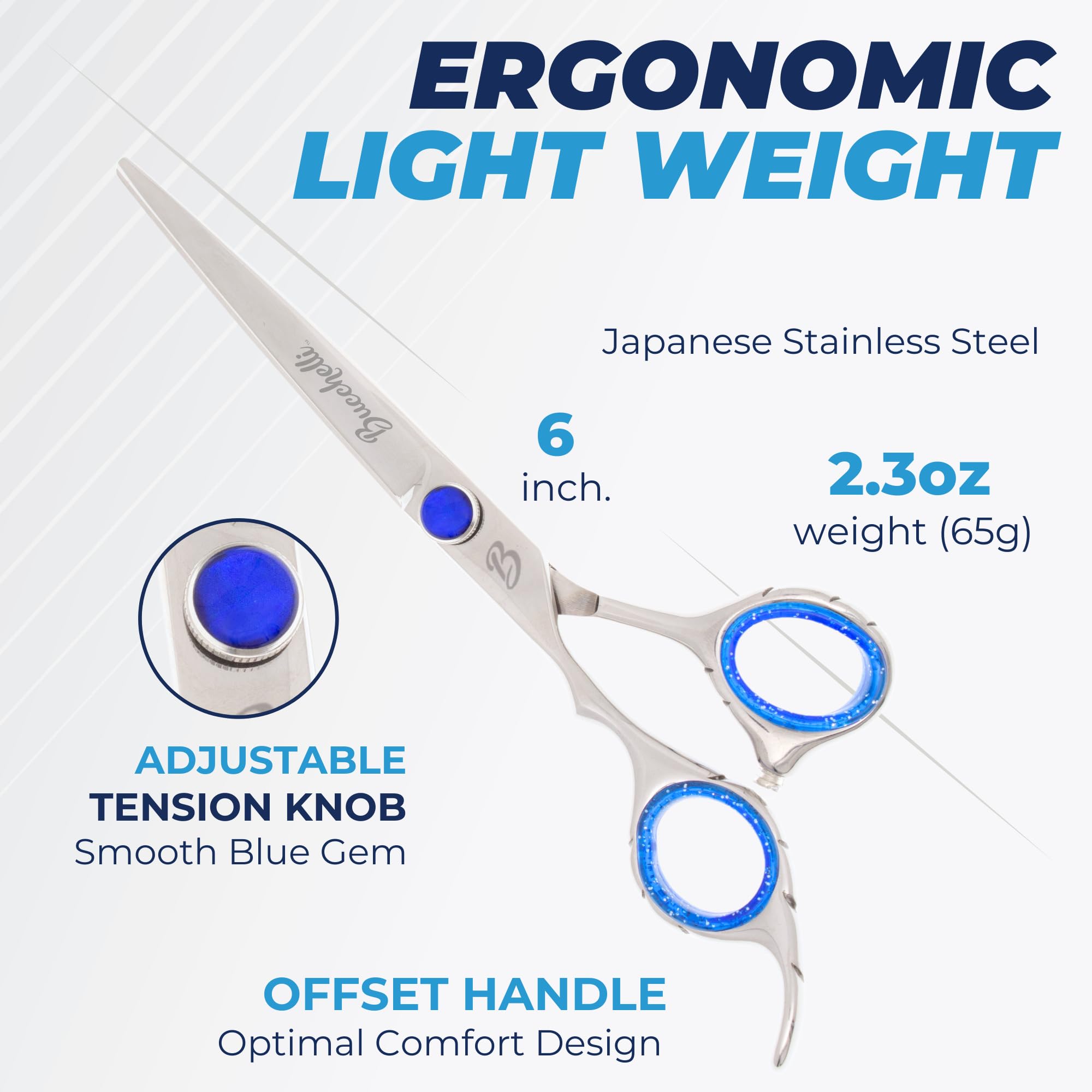 Amazon.com : Bucchelli 6 Inch Left Handed Hair Cutting Scissors