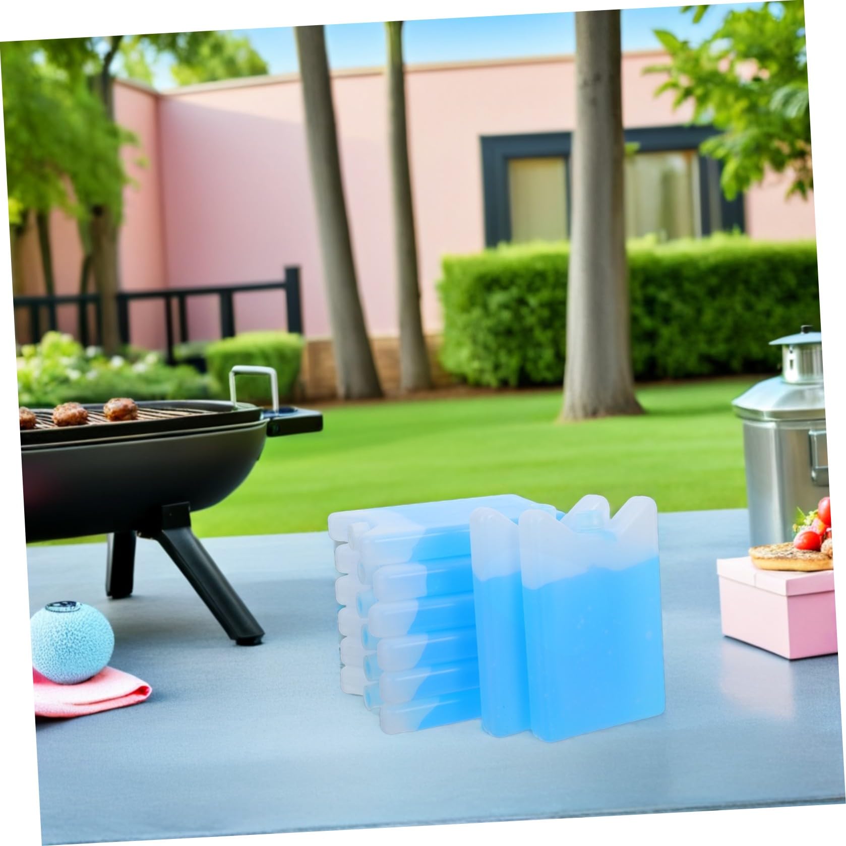 Toyvian 8 Pezzi Contenitore Termico per Alimenti Freddi Portatile capacità Refrigerante, per Picnic e Campeggio, Design Riutilizzabile Senza necessità di Acqua