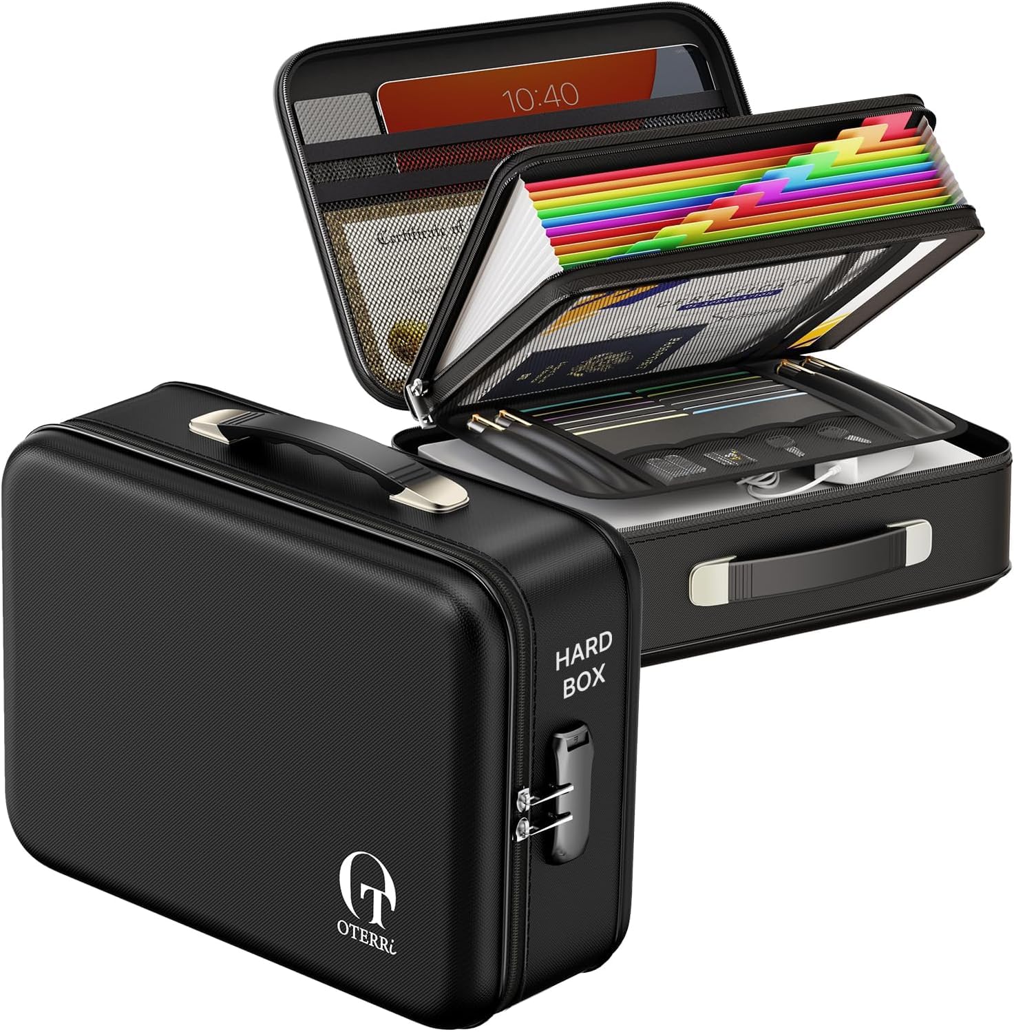 Amazon.com: Oterri Fireproof Document Box,Hard Case Safe box with