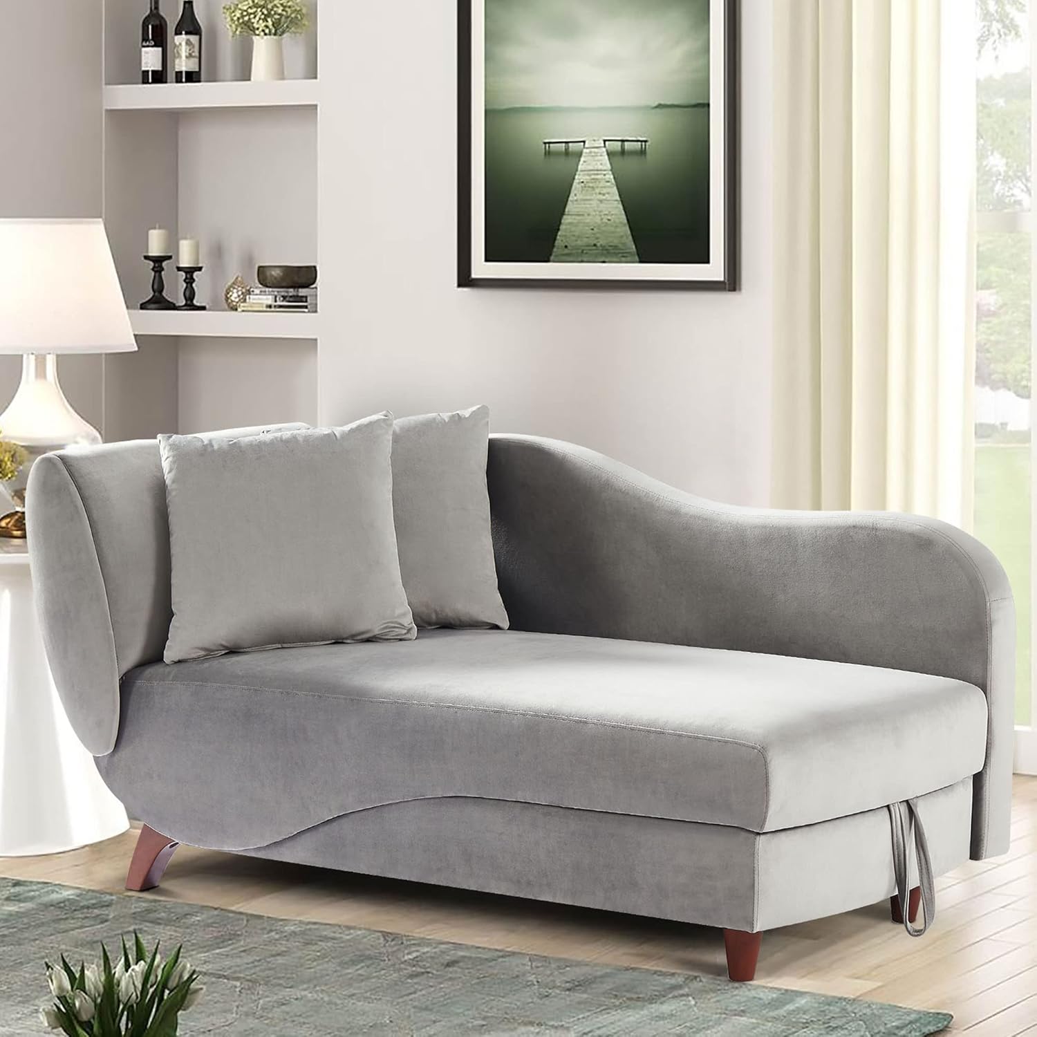 Storage Sofa, Sofa Lounger Multifunctional Reclining Chair