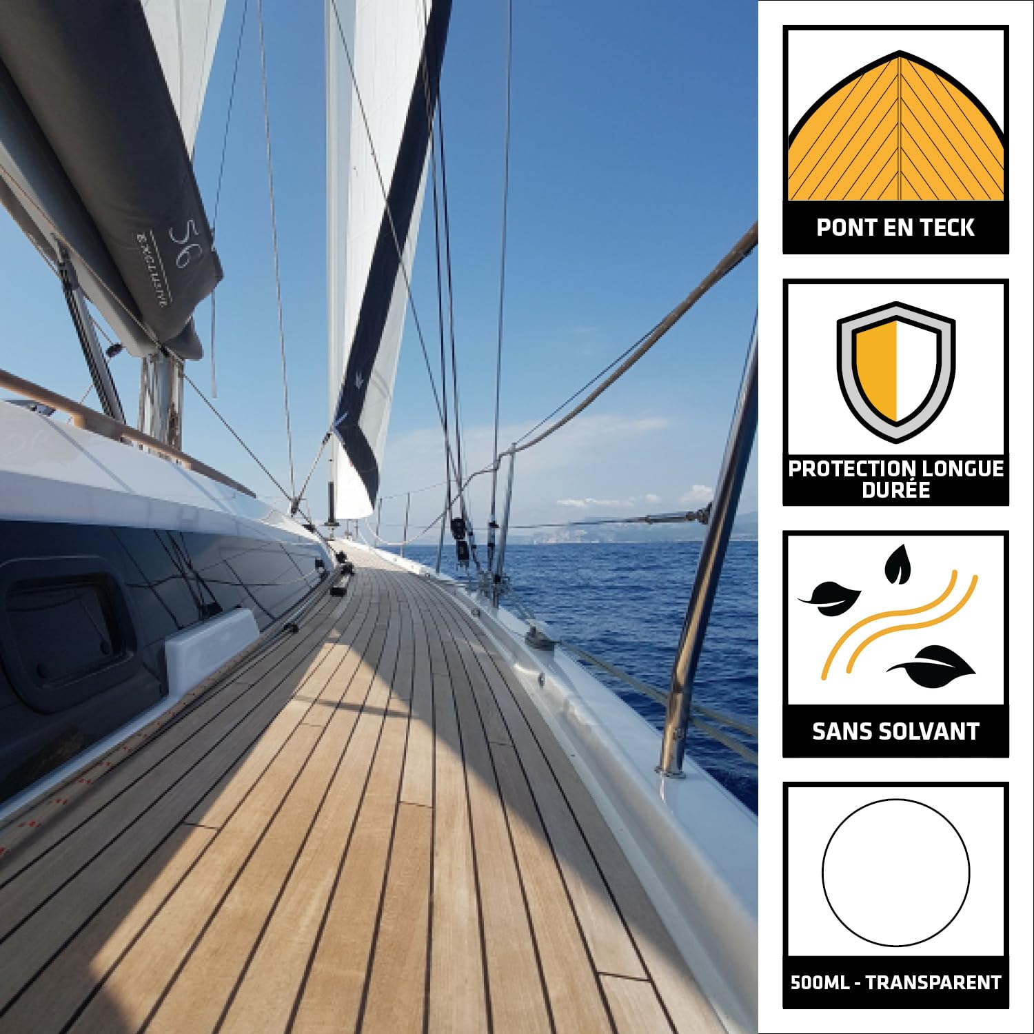 SIKA Huile de Protection des ponts en teck Teak Oil Neutral Incolore 500ml