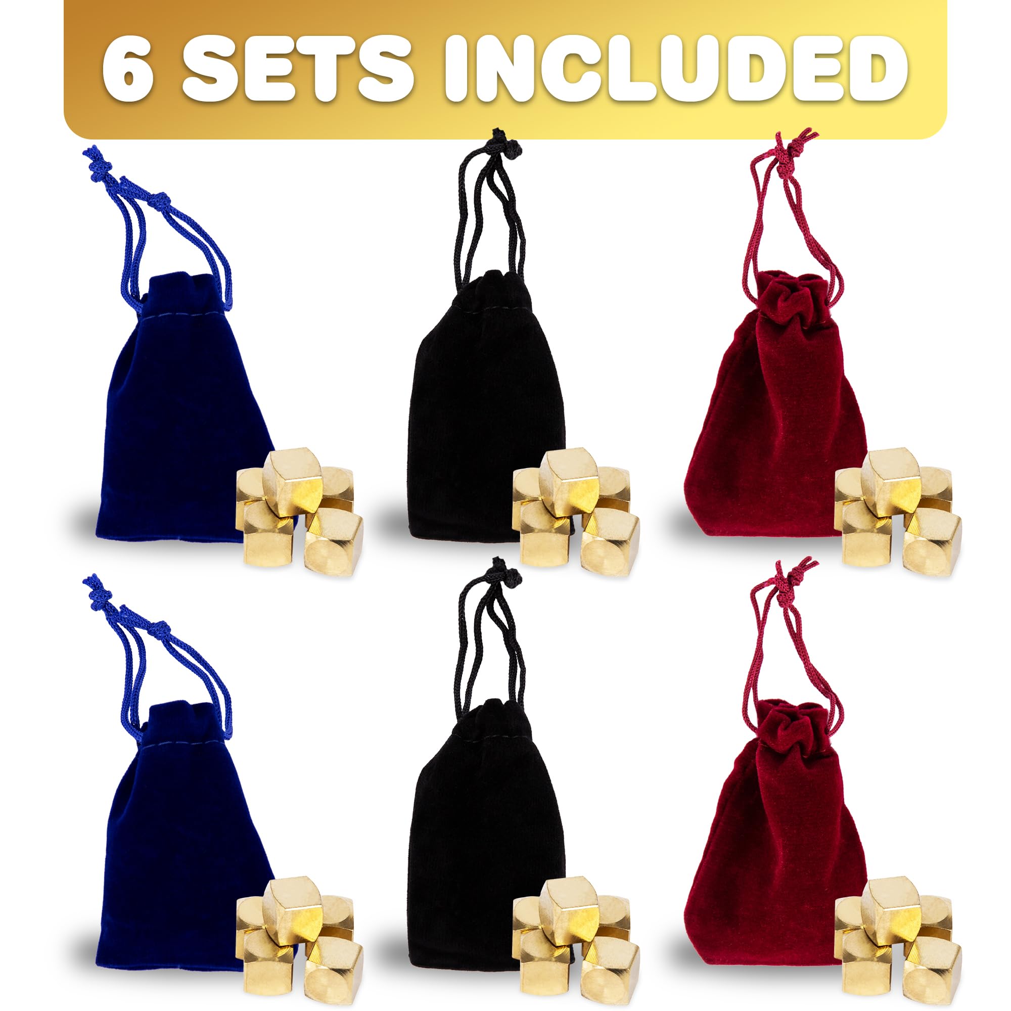 Amazon.com: Gamie Metal Jacks Game (Kugelach) - Set of 6
