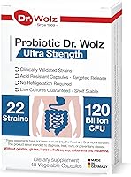 Vista 1 de Probióticos diarios alemanes prémium para mujeres y hombres, 120 mil millones de UFC, 22 cepas, cápsulas probióticas veganas para el intestino