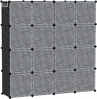 C&AHOME - Organizador de almacenamiento para juguetes, color negro