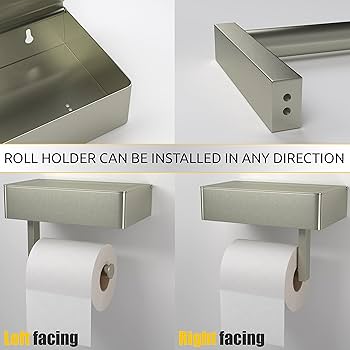 Amazon.com: Self-Adhesive Toilet Paper Holder Wall Mount