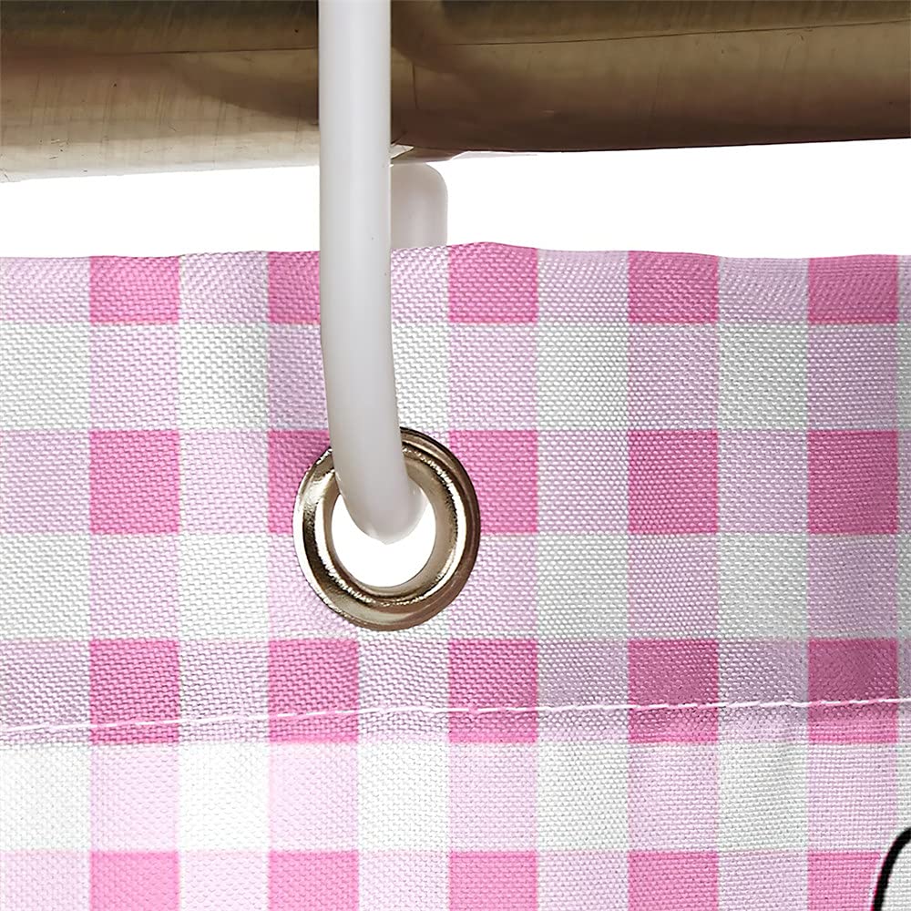Chickw11 Tende da Doccia Impermeabile Antimuffa, Tenda da Bagno con 12 Ganci Poliestere 3D Stampato Decorativa Tenda della Vasca da Bagno ( 120x180cm,Fiore
