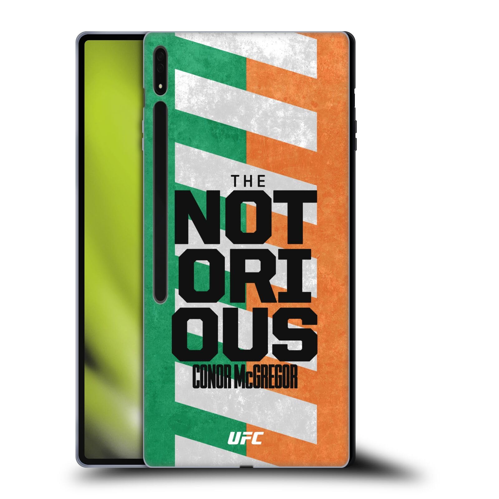 Head Case Designs Officially Licensed UFC The Notorious Typography Conor McGregor Soft Gel Case Compatible with Samsung Galaxy Tab S8 Ultra