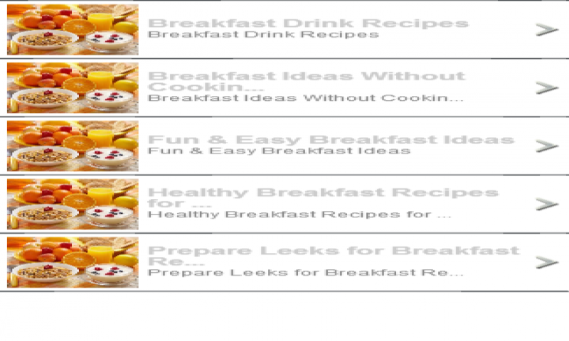 Breakfast Recipes-App im Amazon Appstore