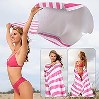 Vista 6 de EBOOT Paquete de 10 toallas de playa de gran tamaño, toallas de piscina extra grandes, de microfibra, de secado rápido, para adultos, mujeres