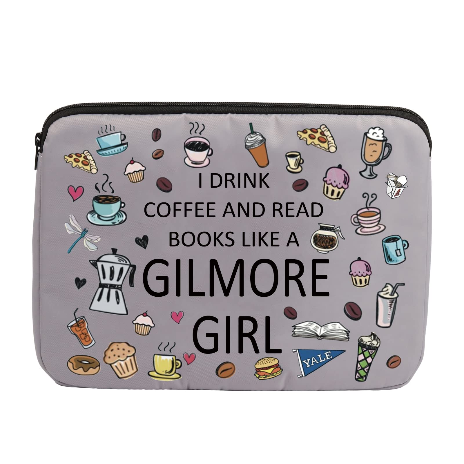 ENSIANTH Luke's Inspired Laptop Bag Luke's Fans Gift I Drink Coffee and Read Books Like A Gilmore Girl Laptop Sleeve for Friend Family (Gilmore Girl LS)