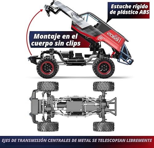 Miniatura 5 de MJX H12P 1/12 Ford Bronco R - Crawlers RC sin escobillas para adultos, 4 x 4 a prueba de agua, 4 x 4 todoterreno, con ejes de portal, camión de