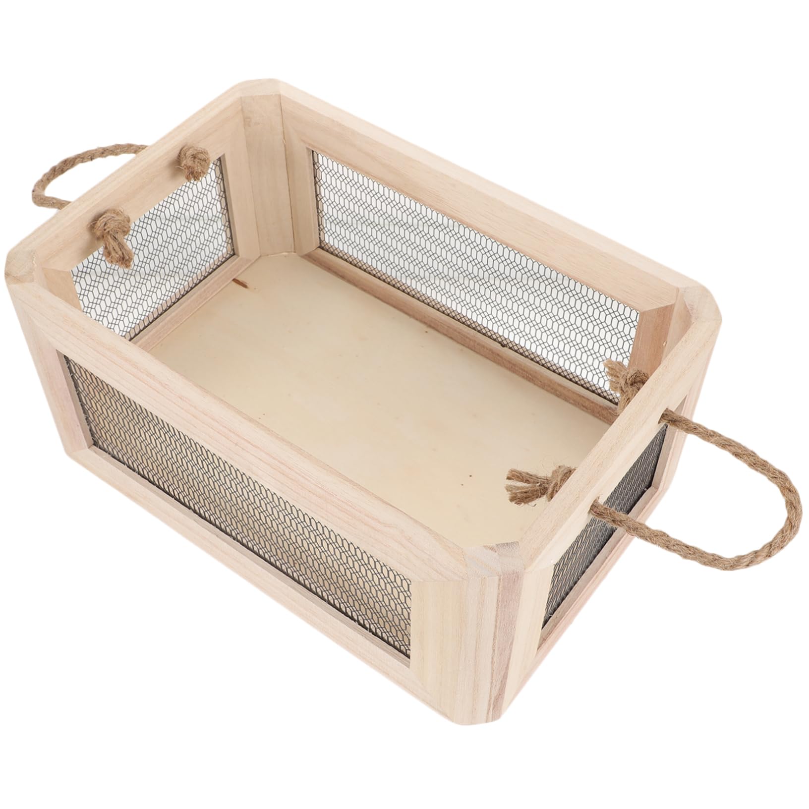 Panier pour chambre et salle de bain en maille design pour magazines