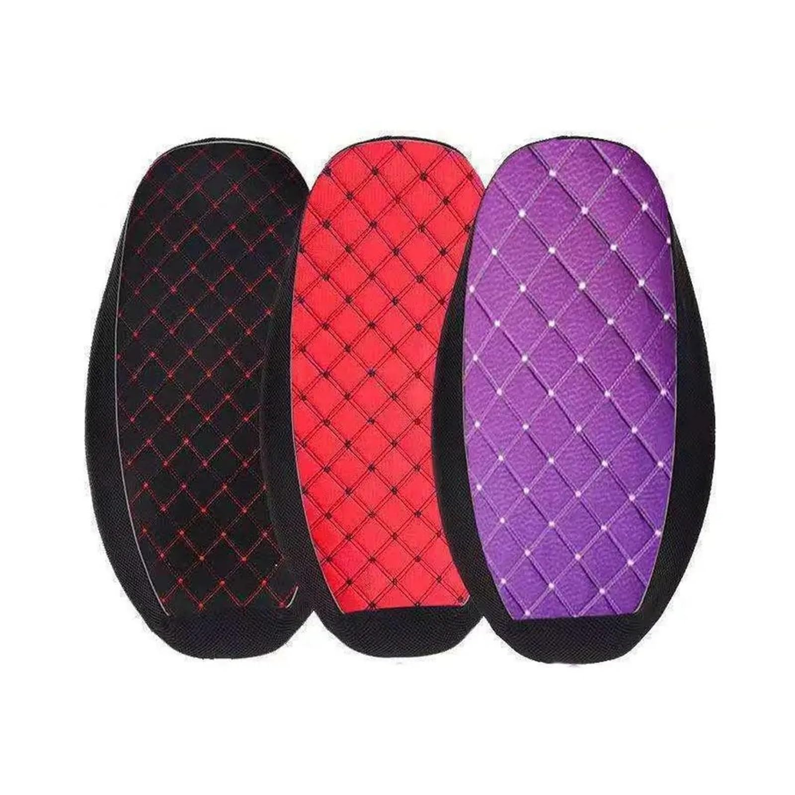 Cuscino per sella moto Per la fodera del cuscino sedile Per Rete 3D impermeabile per protezione della Pelle PU antiscivolo per scooter(Nero)