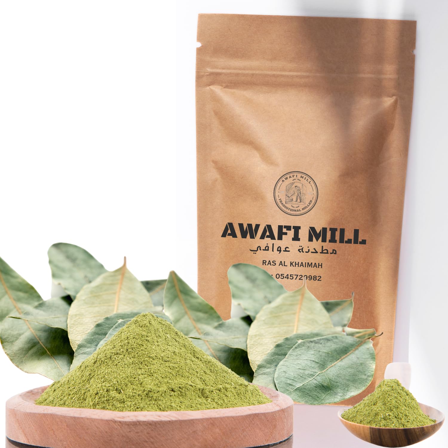 AWAFI MILL Bay Leaf Powder Grade A - Premium Quality 100% Natural Spice (Pack of 150 Gram)