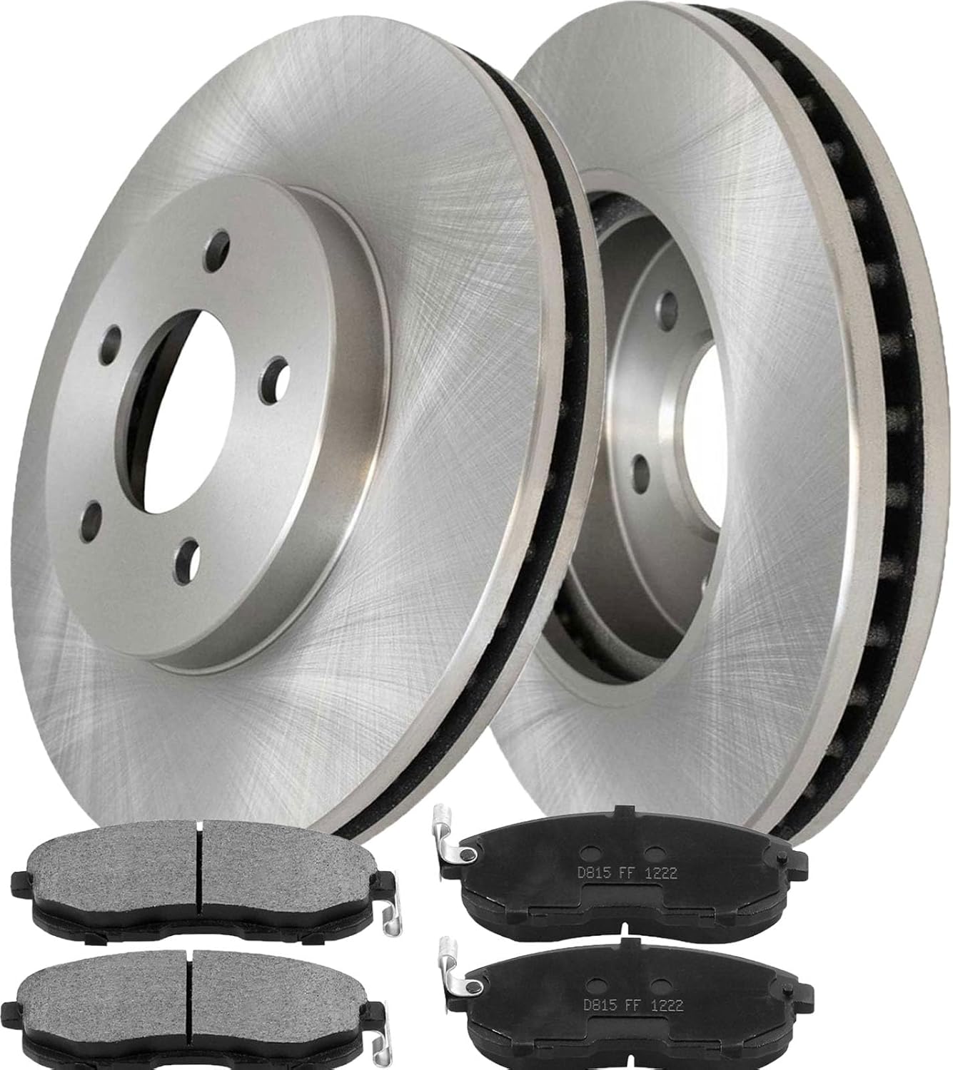 296mm Front Brake Kit Rotors and Brake Pads Replacement for 2007-2012 Nissan Altima, 2013 Nissan Altima (S Coupe Models Only?Vent Slotted Disc Brake Rotor + Ceramic Pads 31464, 12042096