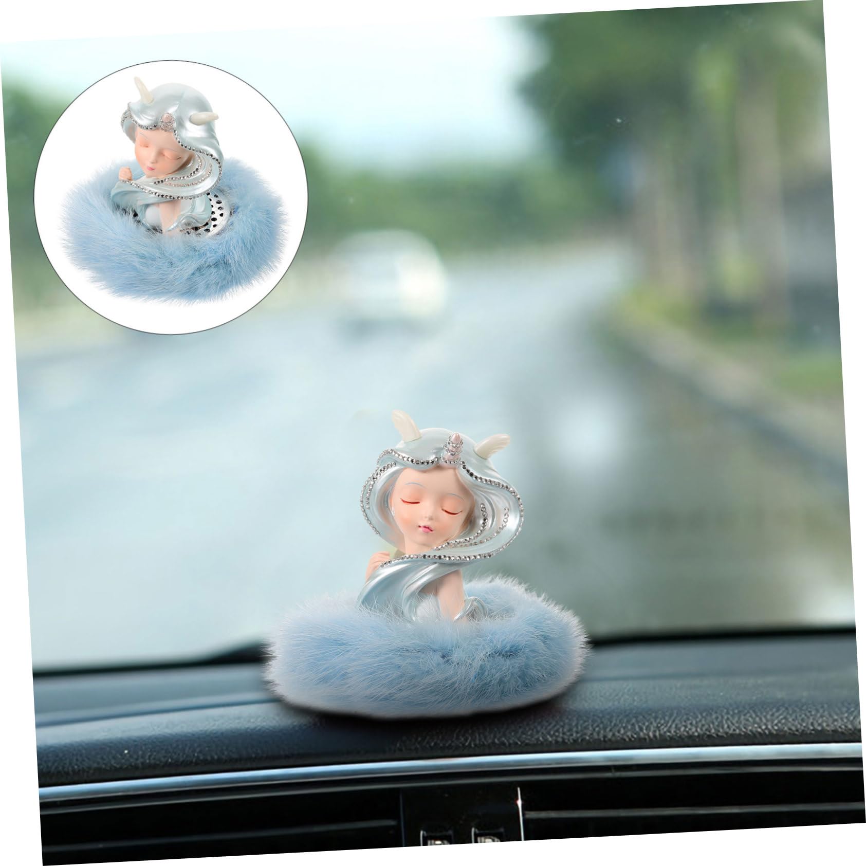 Ciieeo Profumatore Auto Forma Di Angelo Decorazione Per Auto Accessorio Per Interni Elegante Materiale Di Profumo Fresco e Duraturo