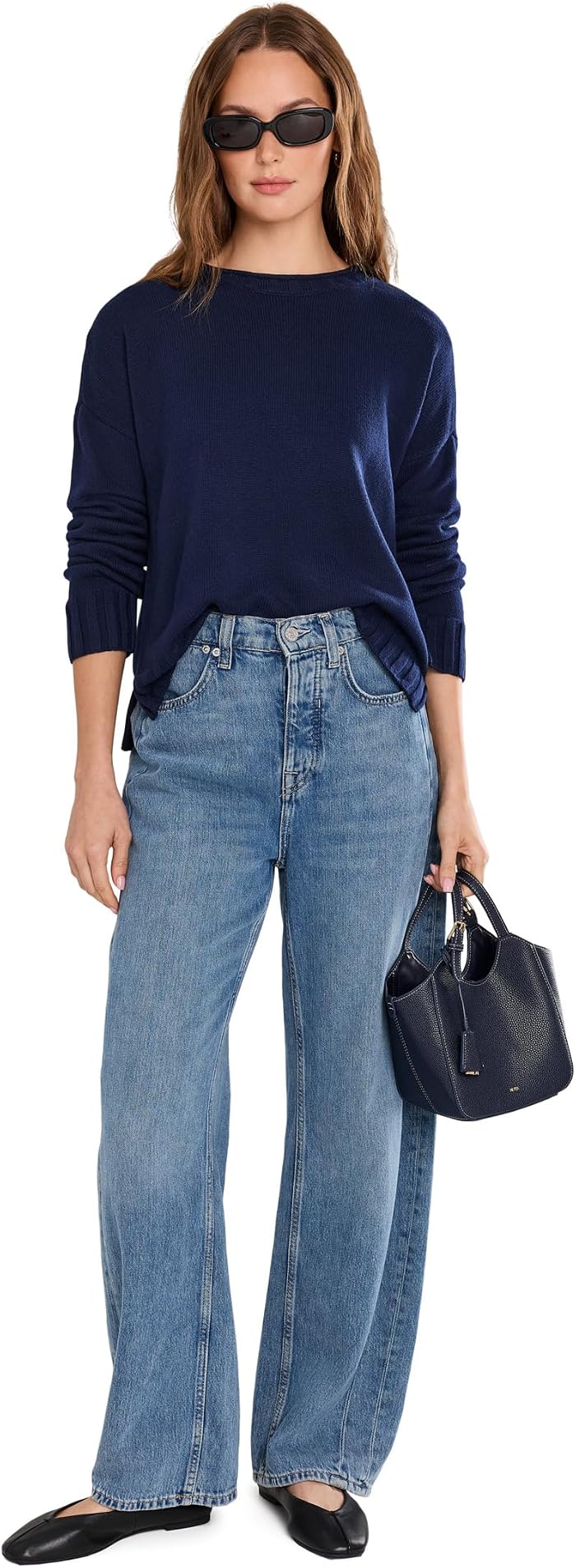 Женский свитер Vince Camuto Roll Neck Crew, цвет: Тёмно-синий — фото 5