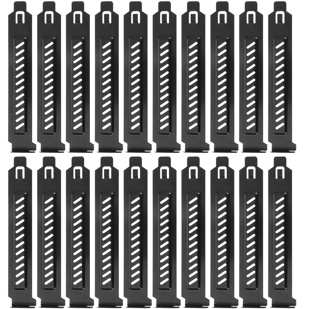 Hemobllo PCI Slot Cover - 20 Pcs Stainless Steel PCI Slot Blanking Plate Vented PCI Blank Cover Bracket Accessory Slot Covers for Computer Cases