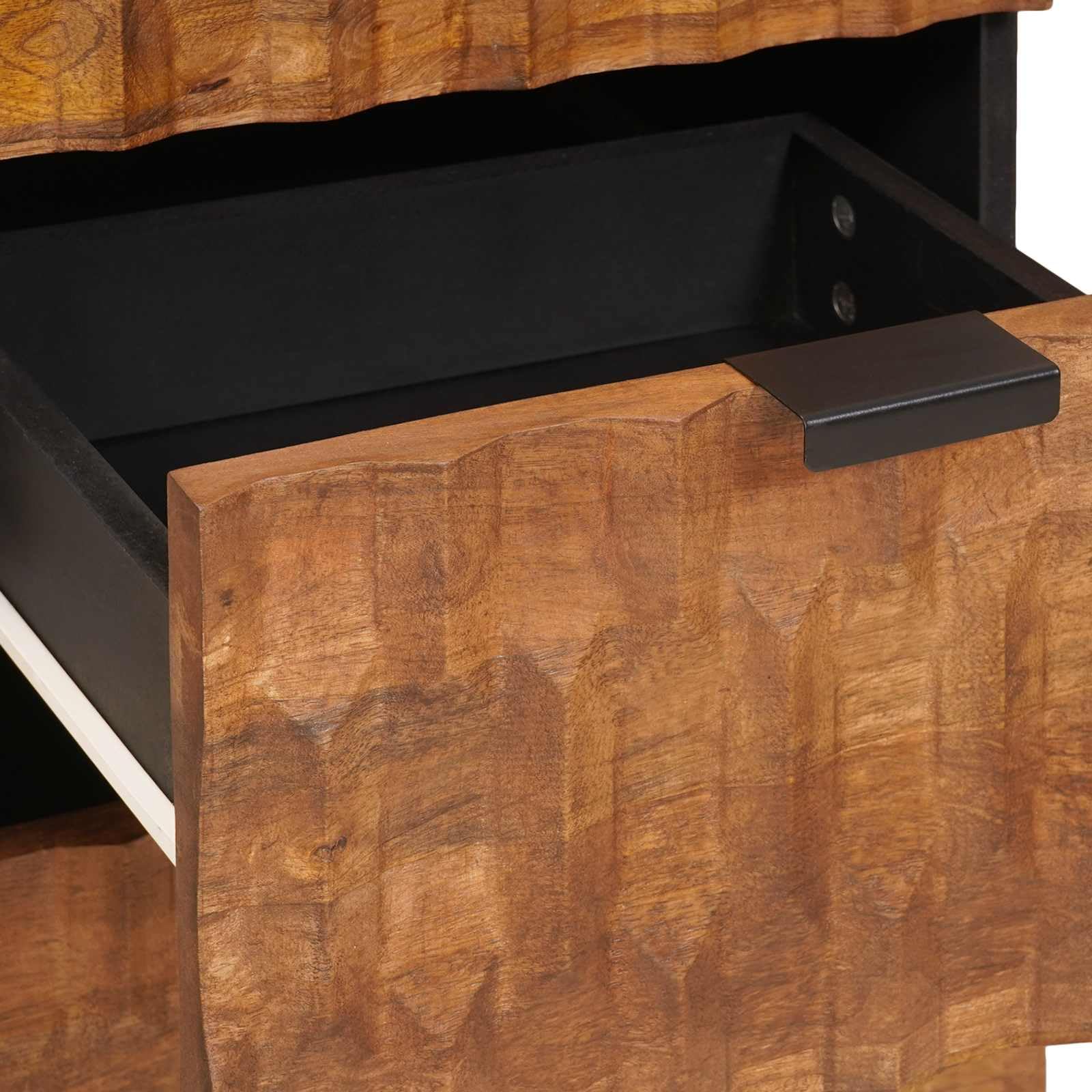 vidaXL Sideboard mit Speicher Akazienbraune Oberfläche 40 x 33 x 75 cm