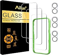 Vista 31 de Ailun Paquete de 2 protectores de pantalla para iPhone 12 Pro Max [6.7 pulgadas] + 2 protectores de lente de cámara, película de vidrio templado