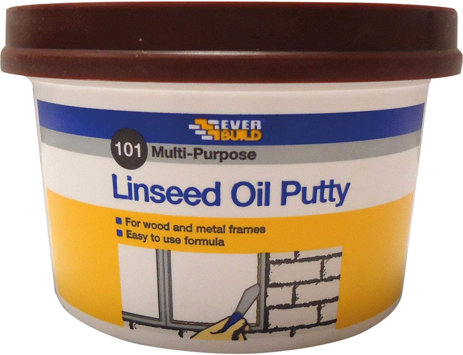 MPPB05 500gm Multi-Purpose Linseed Oil Putty - Brown