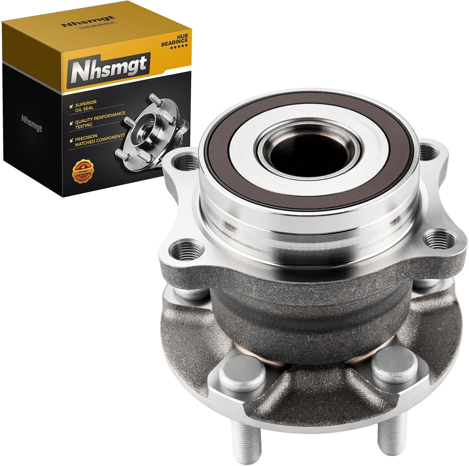 512401 Rear Wheel Bearing Hub Fit for Subaru Crosstrek 2019-2021, Forester 09-13, Impreza 08-14, Legacy 10-14, Outback 10-14, for Scion FR-S 13-16, for Toyota 86 GR86 22-23, Non-ABS 5Lugs